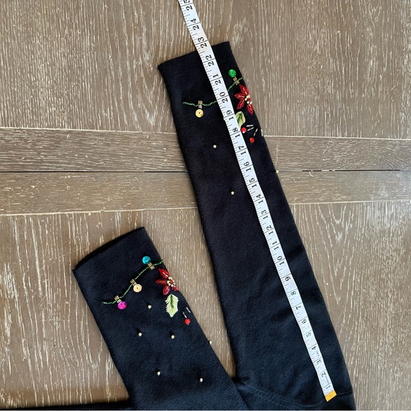 Vintage Kikit Sweater Christmas Cardigan embellished Embroidered Accents L - Picture 10 of 15